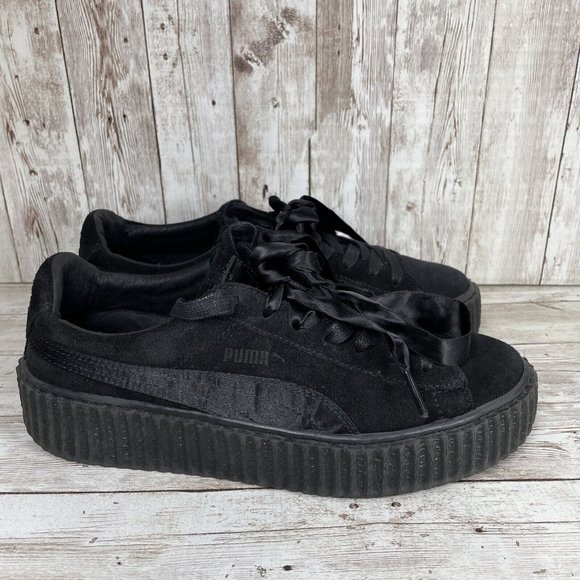 Puma Shoes - Fenty Rihanna x Puma Creeper Black Suede Women's Shoes Size 8.5